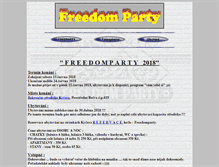Tablet Screenshot of freedomparty.cz